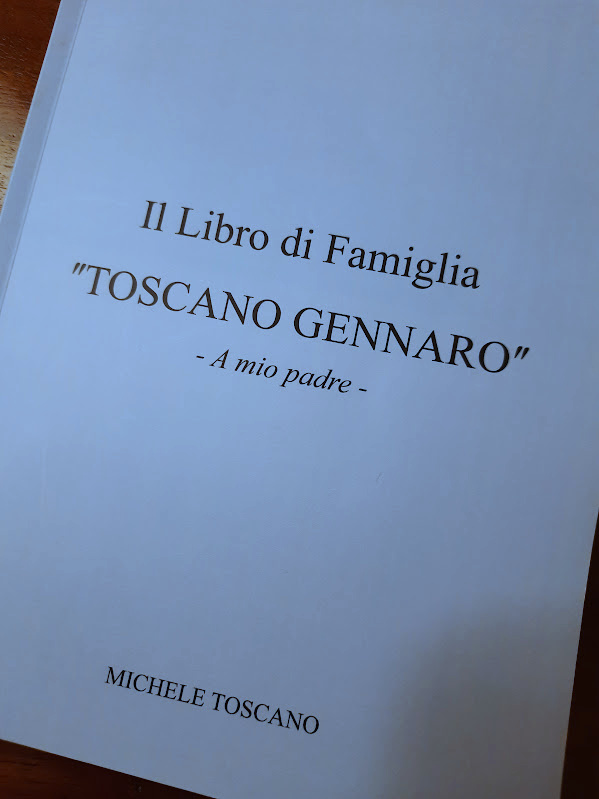 “Il libro di Famiglia” che Michele Toscano ha scritto sulla vita del papà Gennaro e su Sant’Anastasia